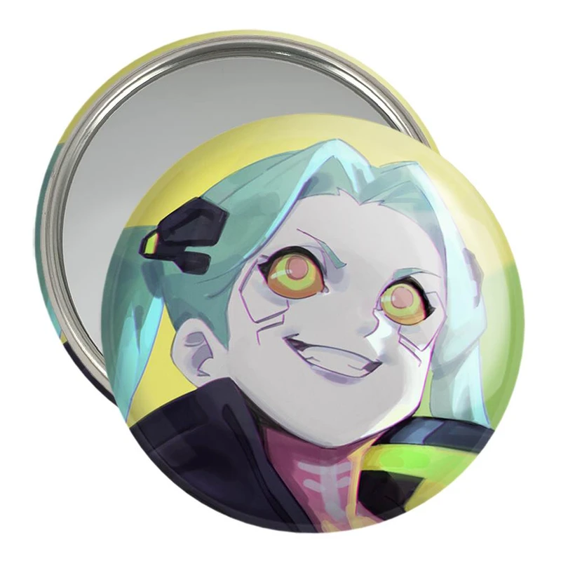 آینه جیبی خندالو مدل لوسی انیمه سایبر بانک Cyberpunk  کد 22462