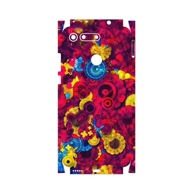 برچسب پوششی ماهوت مدل Vector Flower Garden Digital Art-FullSkin مناسب برای گوشی موبایل آنر View 20