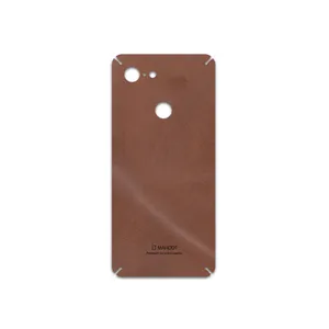 MAHOOT Matte_Natural_Leather Cover Sticker for Google Pixel 3