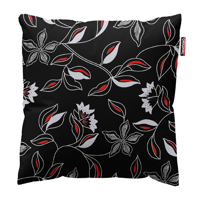 کوسن پاد آفرین طرح گل کد 2185 سایز 30*30 سانتی متر