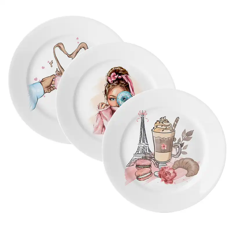 ظرف دکوری مدل فانتزی بسته سه عددی