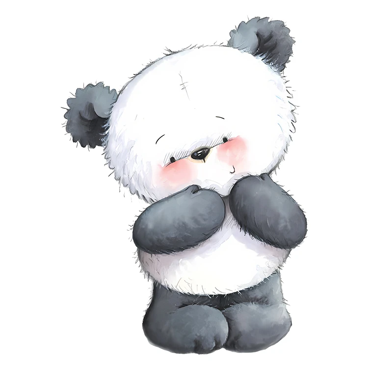 استیکر پارچه و لباس پاد آفرین مدل کارتونی پاندا کد S5886