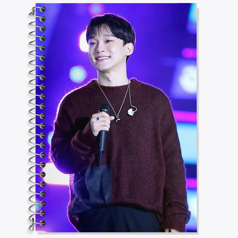 دفتر زبان 50 برگ خندالو مدل دو خط طرح چن گروه اکسو EXO کد 13357