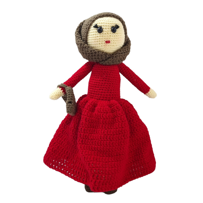 عروسک بافتنی مدل دختر با حجاب کد VM0721
