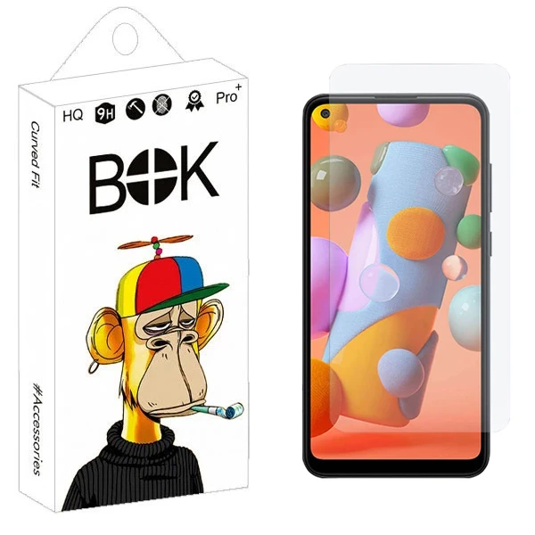 محافظ صفحه نمایش شیشه ای بوک مدل Bright مناسب برای گوشی موبایل سامسونگ Galaxy A11 / M11