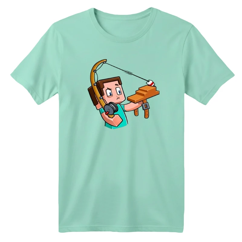 تی شرت آستین کوتاه بچگانه مدل ماینکرفت کد 09