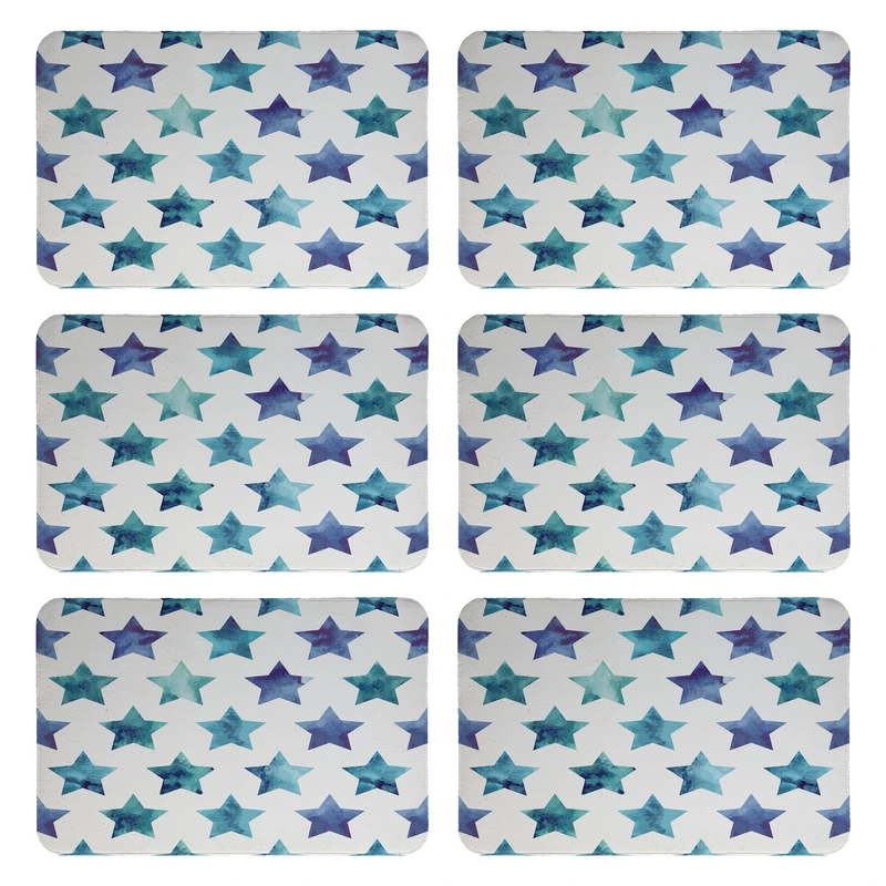 زیربشقابی طرح ستاره کد 9021 بسته 6 عددی 