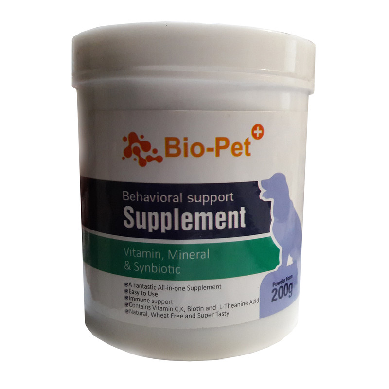 پودر مکمل سگ بایو پت مدل آرامش بخش و رفع استرس وزن 200 گرم