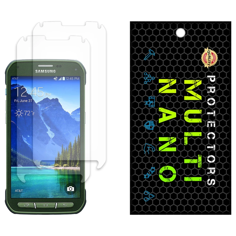 محافظ صفحه نمایش مات مولتی نانو مدل X-S2M مناسب برای گوشی موبایل سامسونگ Galaxy S5 Active بسته دو عددی