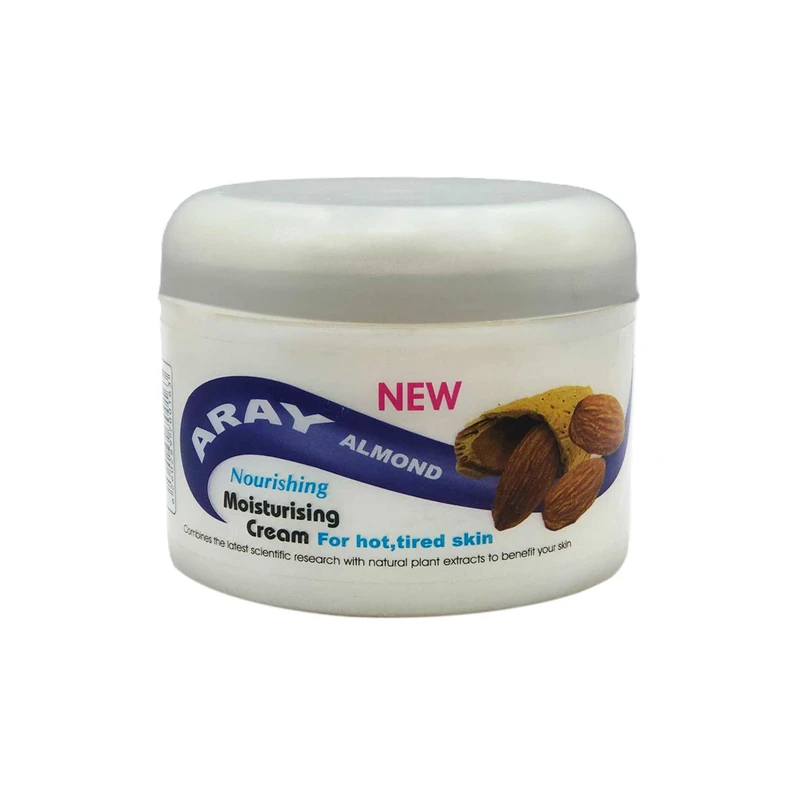 کرم مرطوب کننده دست و صورت ارای مدل بادام مناسب انواع پوست وزن 210 گرم