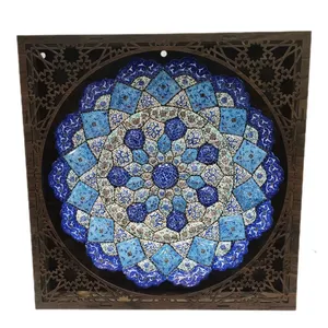 بشقاب میناکاری مدل لوزی کد 24