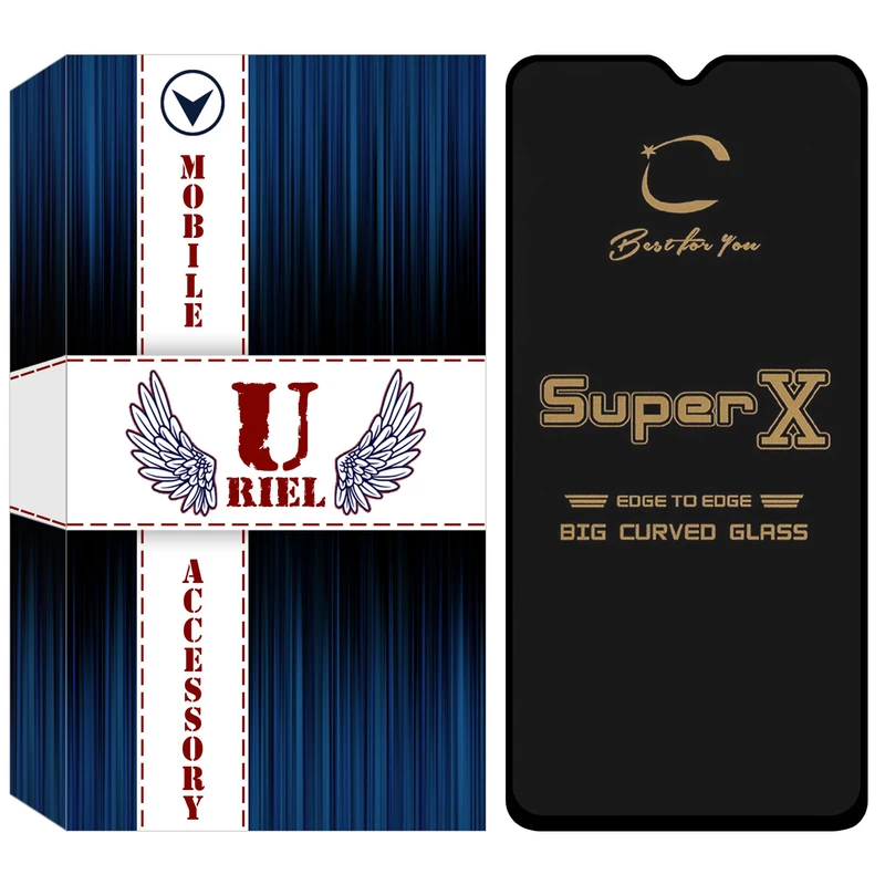 محافظ صفحه نمایش شیشه ای یوریل گلس مدل SuperX مناسب برای گوشی موبایل سامسونگ Galaxy A31 / A32 4G / A33 5G / A22 4G / M32 / F22 / M22