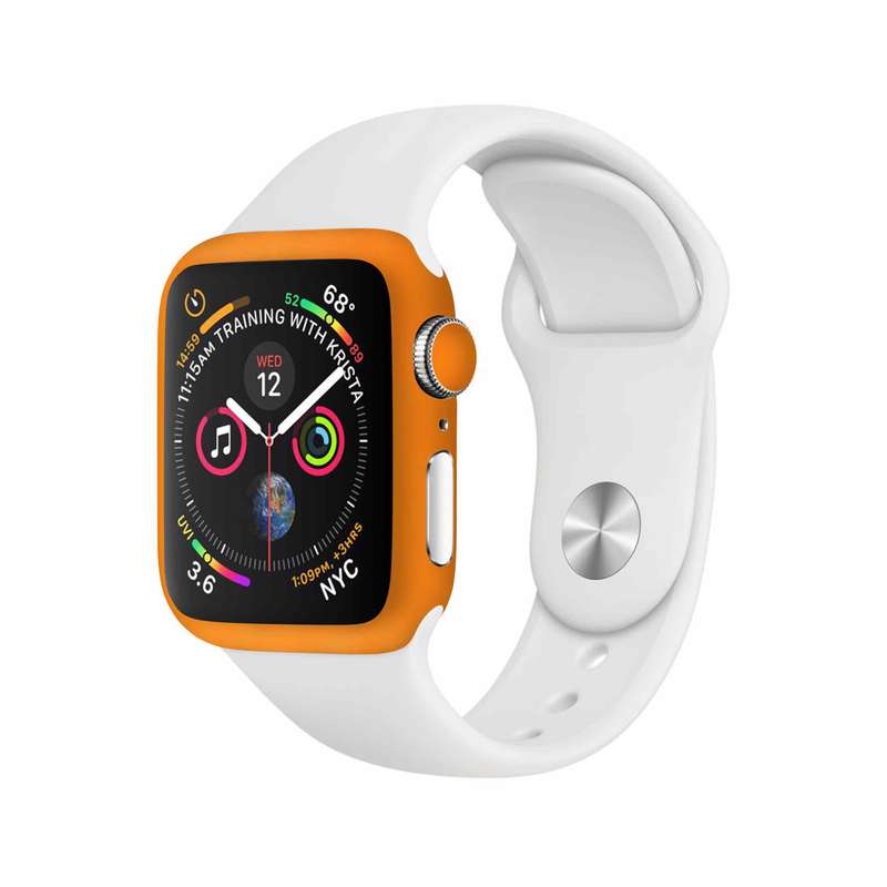 برچسب ماهوت طرح Matte-Orange مناسب برای اپل واچ Watch 4 44mm