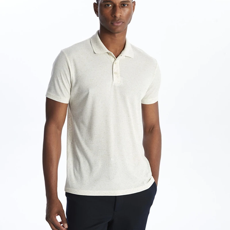 پولوشرت آستین کوتاه مردانه ال سی وایکیکی مدل فیت اسلیم ضد تعریق رنگ سفید