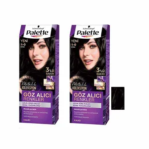  کیت رنگ مو پلت سری goz alici شماره 0-1 حجم 59 میلی لیتر رنگ مشکی مجموعه 2 عددی