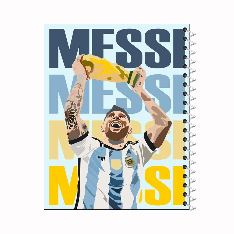 دفتر نقاشی 60 برگ طرح لیونل مسی کد 006