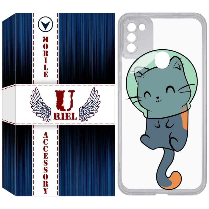 کاور یوریل مدل Clear کد 61 طرح گربه مناسب برای گوشی موبایل سامسونگ Galaxy A11 / M11