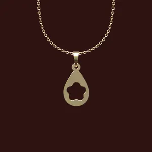 گردنبند طلا 18 عیار زنانه مدوپد مدل هندسی کد X2-1-1245