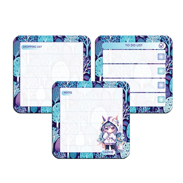 تخته وایت برد لاژید مدل برنامه ریزی سایز 9X9 سانتی متر مجموعه 3 عددی