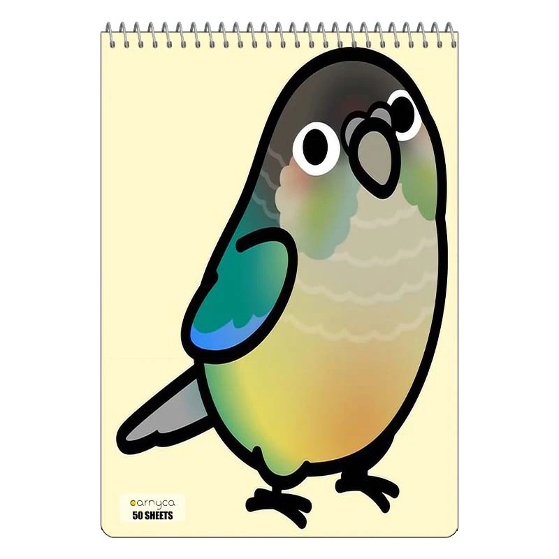 دفتر نقاشی 50 برگ سیمی کارنیکا طرح طوطی Parrot کد 13857