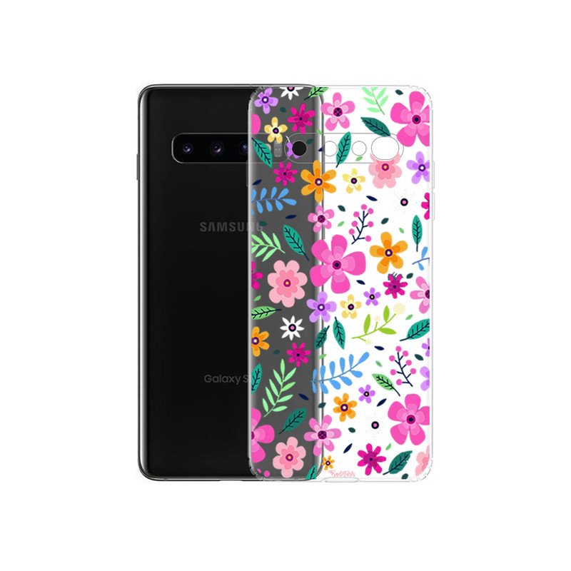 کاور طرح گل مناسب برای گوشی موبایل سامسونگ Galaxy S10 Plus