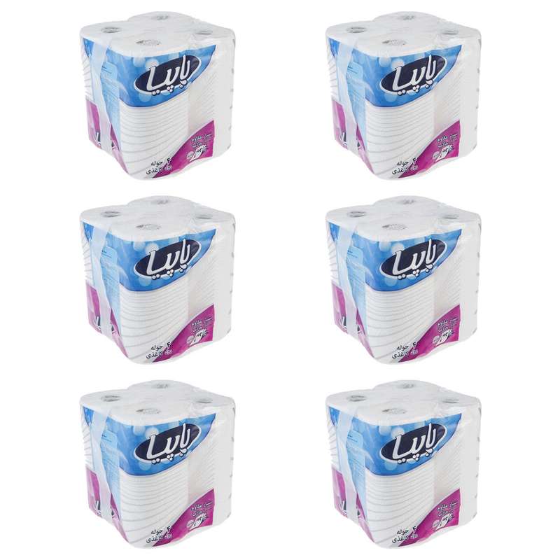 دستمال حوله ای پاپیا مدل 6X4 مجموعه 6 عددی