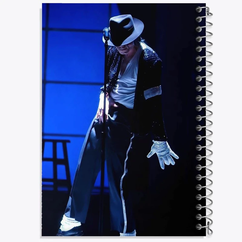 دفتر ژورنال نویسی 50 برگ خندالو مدل نقطه ای طرح مایکل جکسون Michael Jackson کد 19234