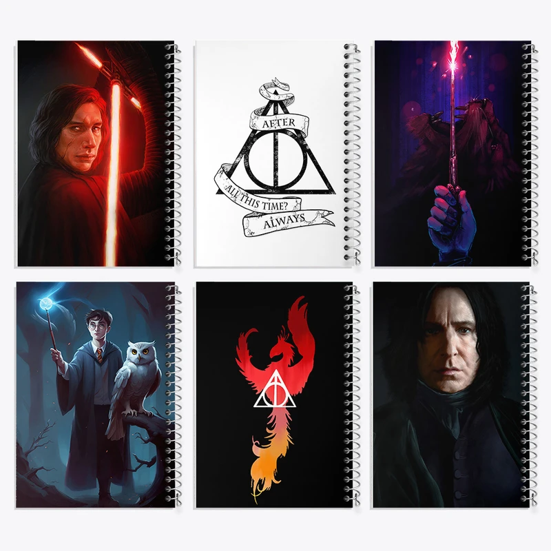 دفتر نقاشی 50 برگ خندالو طرح هری پاتر (Harry Potter) کد 849 مجموعه 6 عددی