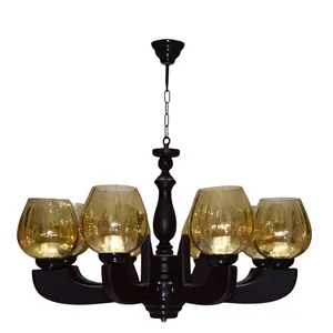 لوستر 8 شعله چوبینه کد C115/8