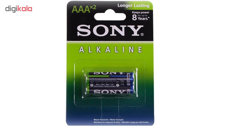 باتری نیم قلمی سونی مدل Alkaline بسته 6 عددی