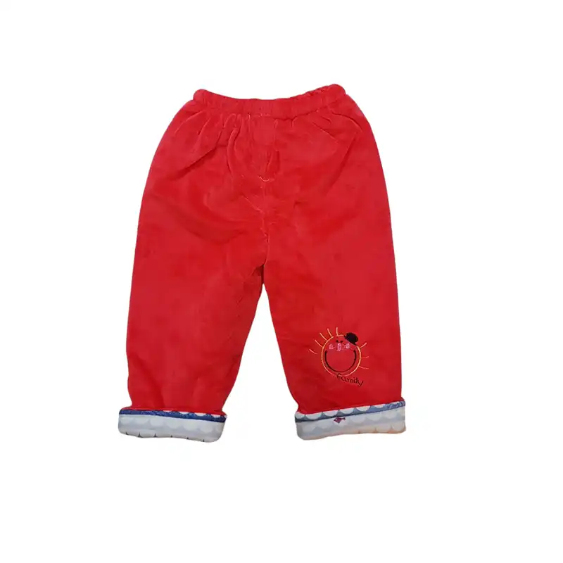 ست کاپشن و شلوار نوزادی طرح خورشید مدل ASH415 رنگ قرمز