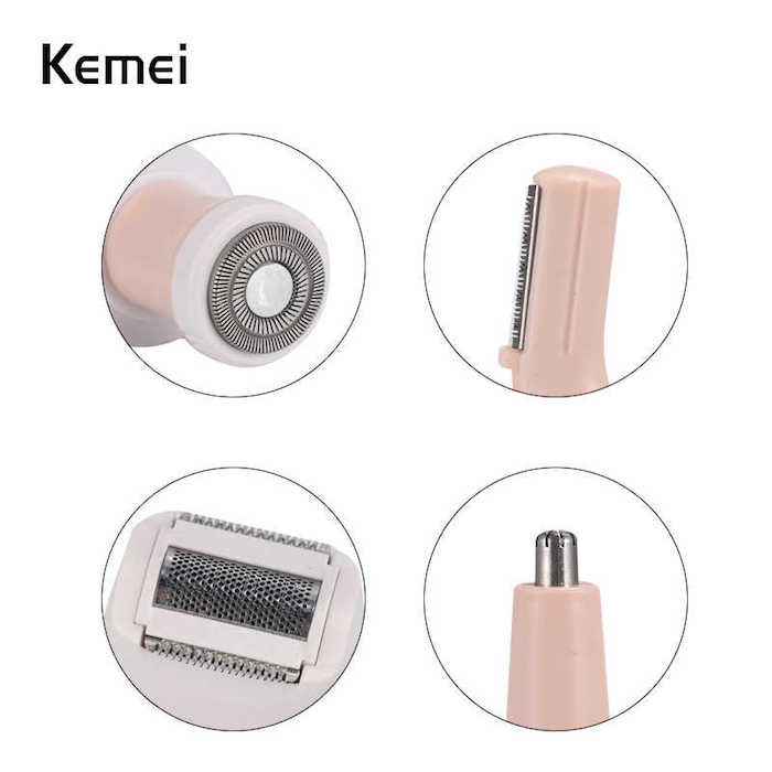ست اصلاح موی بدن بانوان کیمی مدل KM-3024 -  - 5