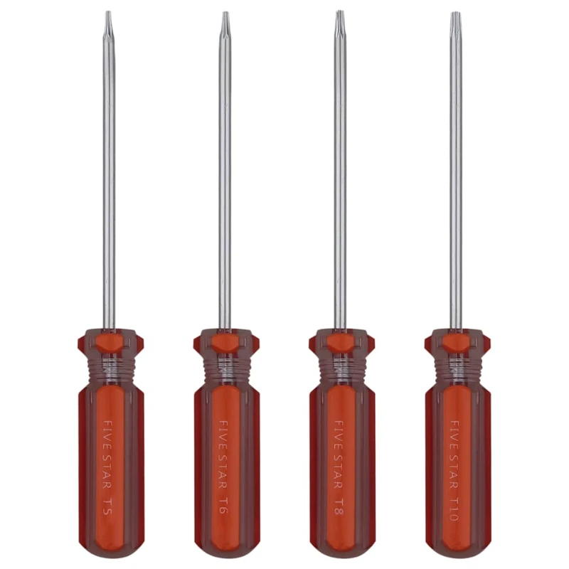 پیچ گوشتی ستاره ای فایو استار مدل FIVE STAR .004  بسته 4 عددی