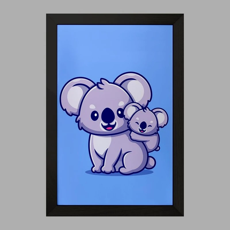 تابلو خندالو مدل حیوانات بامزه کوآلا کد 29632