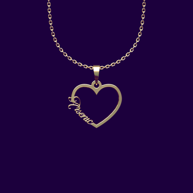 گردنبند طلا 18 عیار زنانه مدوپد مدل اسم Arsenic کد VV2-1-1182