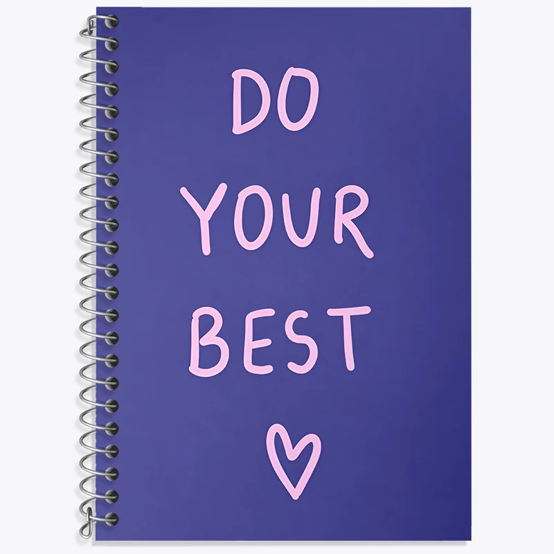 دفتر زبان 50 برگ خندالو مدل دو خط طرح Do Your Best کد N2885