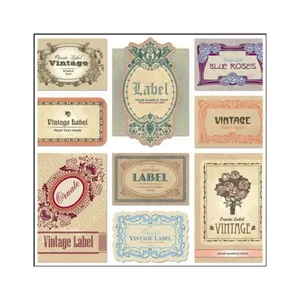 برچسب مدل انتزاعی و وینتاژ