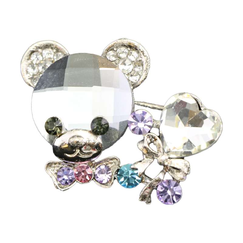 گل سینه دخترانه مدل خرسی 3005 گل سینه دخترانه مدل خرسی 3005