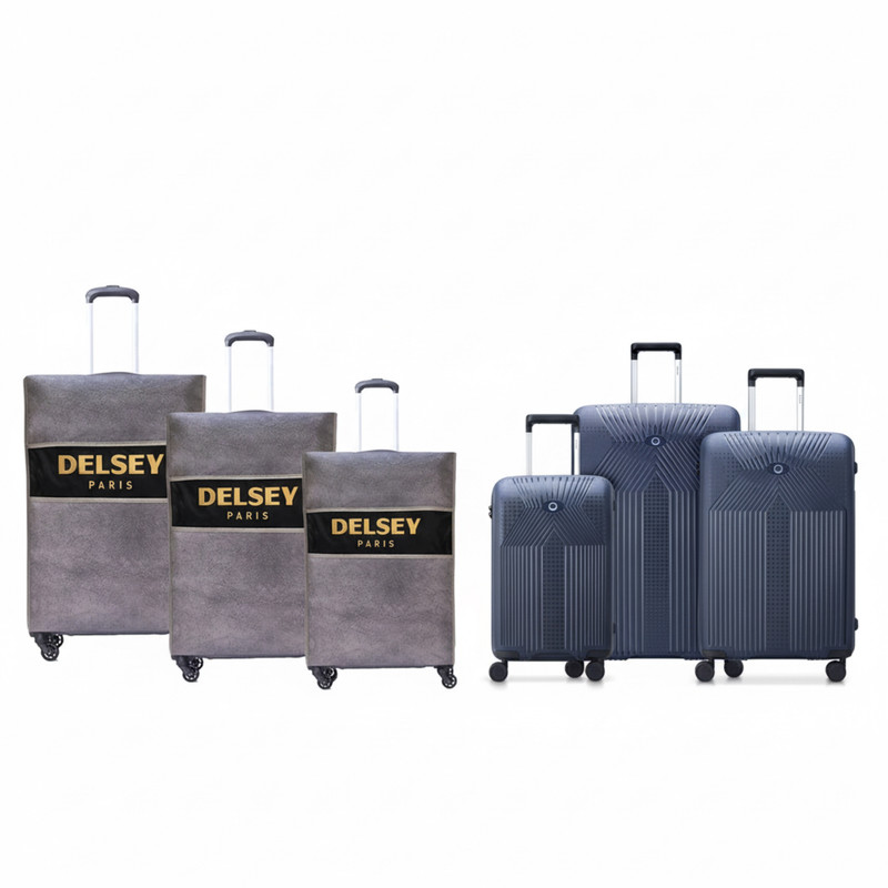 ست سه عددی چمدان دلسی مدل ORDENER کد 3846985 به همراه کاور سه عددی