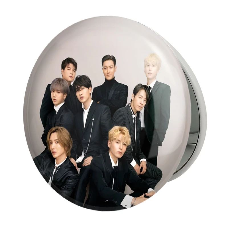 آینه جیبی خندالو طرح گروه سوپر جونیور Super Junior مدل تاشو کد 12161 