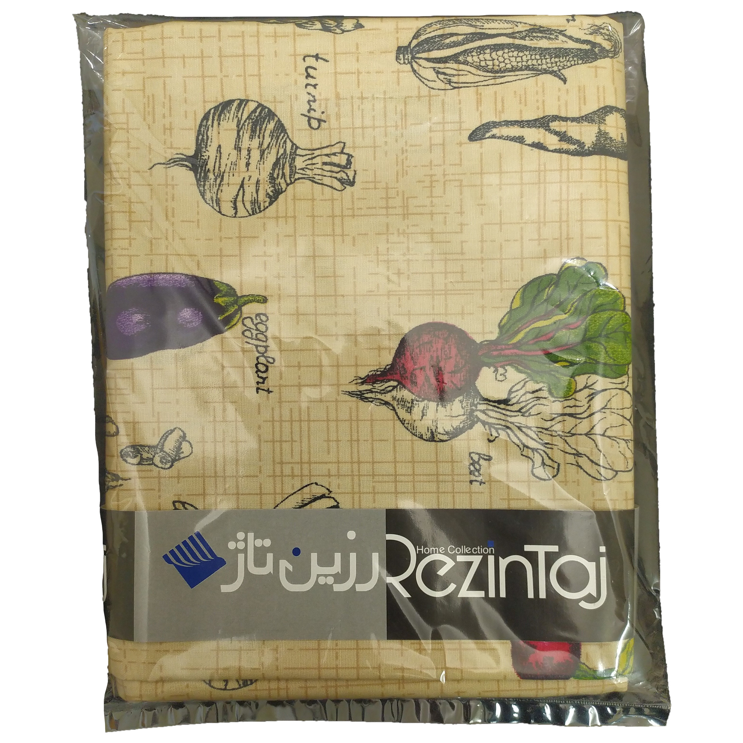 رومیزی رزین تاژ طرح سبزیجات مدل مربع کد 140