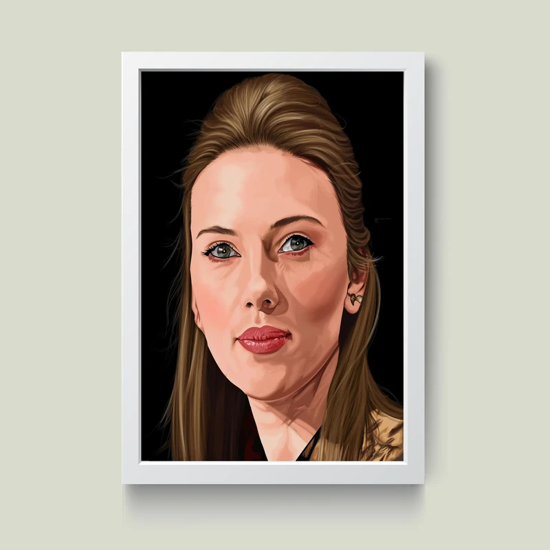 تابلو مدل اسکارلت جوهانسون Scarlett Johansson کد m2438-w