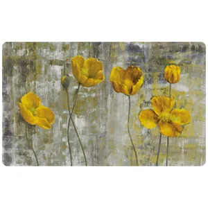  پادری طرح نقاشی گل کد m4/511 آشپزخانه سایز 46×76 سانتی متر 