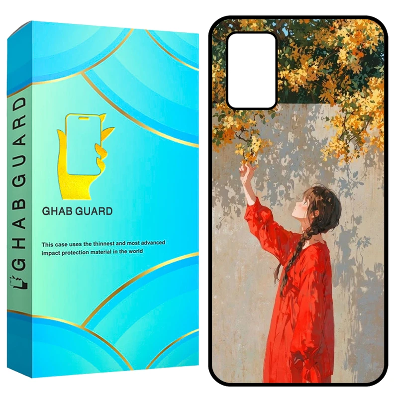 کاور قاب گارد طرح دختر مدل GCHPA03S مناسب برای گوشی موبایل سامسونگ Galaxy A02s / M02s / A03s 