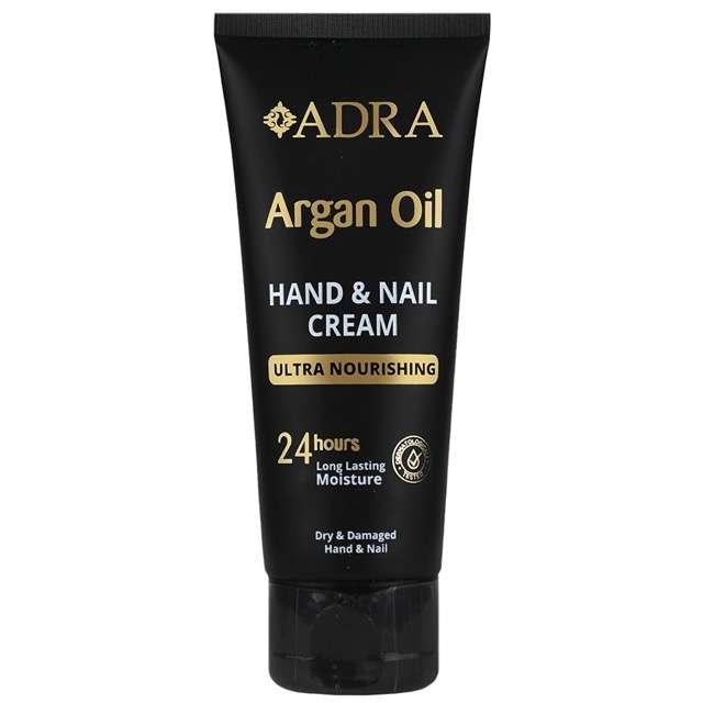 کرم مرطوب کننده دست و ناخن آدرا مدل Argan مناسب انواع پوست حجم 75 میلی لیتر