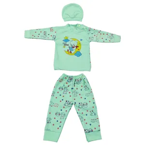 ست 3 تکه لباس نوزادی مدل خرسی YZ-N3-4