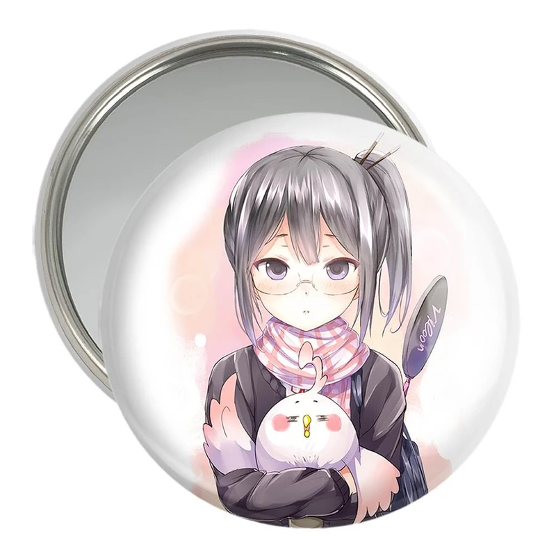 آینه جیبی خندالو مدل اساگیری و درا انیمه فروشگاه تاماکو Tamako Market  کد 22480