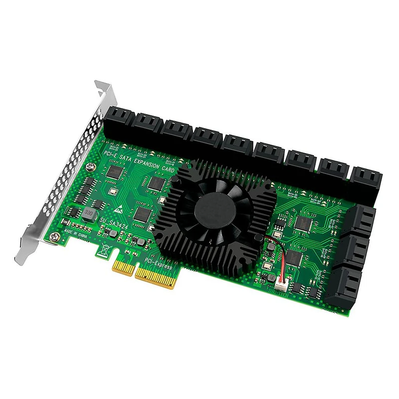 کارت تبدیل PCI EXPRESS به بیست و چهار پورت SATA مدل SU_SA3424