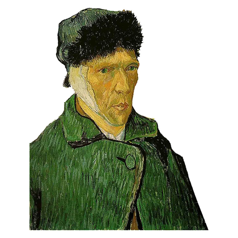 استیکر لپ تاپ طرح Van Goghs Self-Portrait with Bandaged Ear کد ST1972