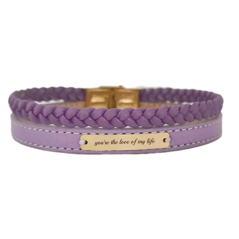 دستبند طلا 18 عیار زنانه لیردا مدل جمله youre the love of my life 6799